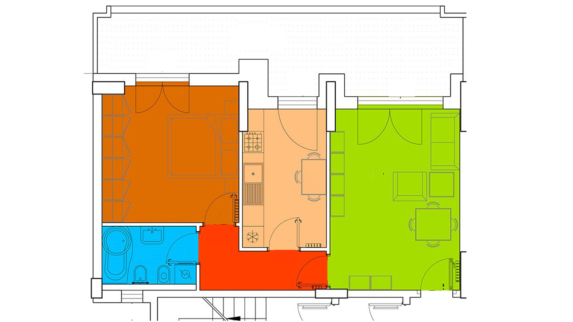 Piano 6 - Via Mazzini,- Milano,2 Stanze ,1 Bagno ,Appartamento,1166